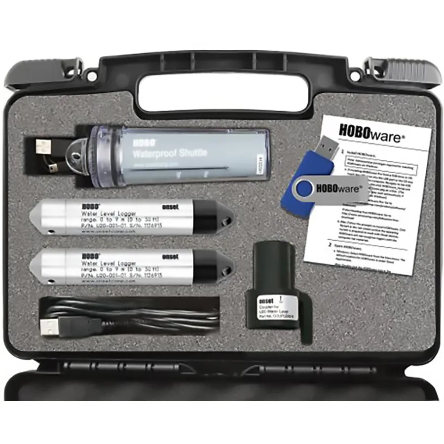Kit de registrador de datos de nivel de agua HOBO de Onset KIT-D-U20-01