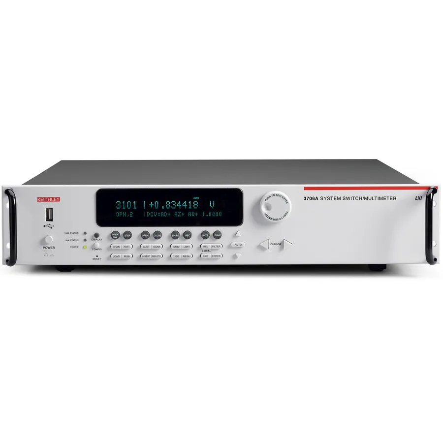 Conmutador del Sistema Keithley 3706A de Seis Ranuras con DMM de Alto Rendimiento