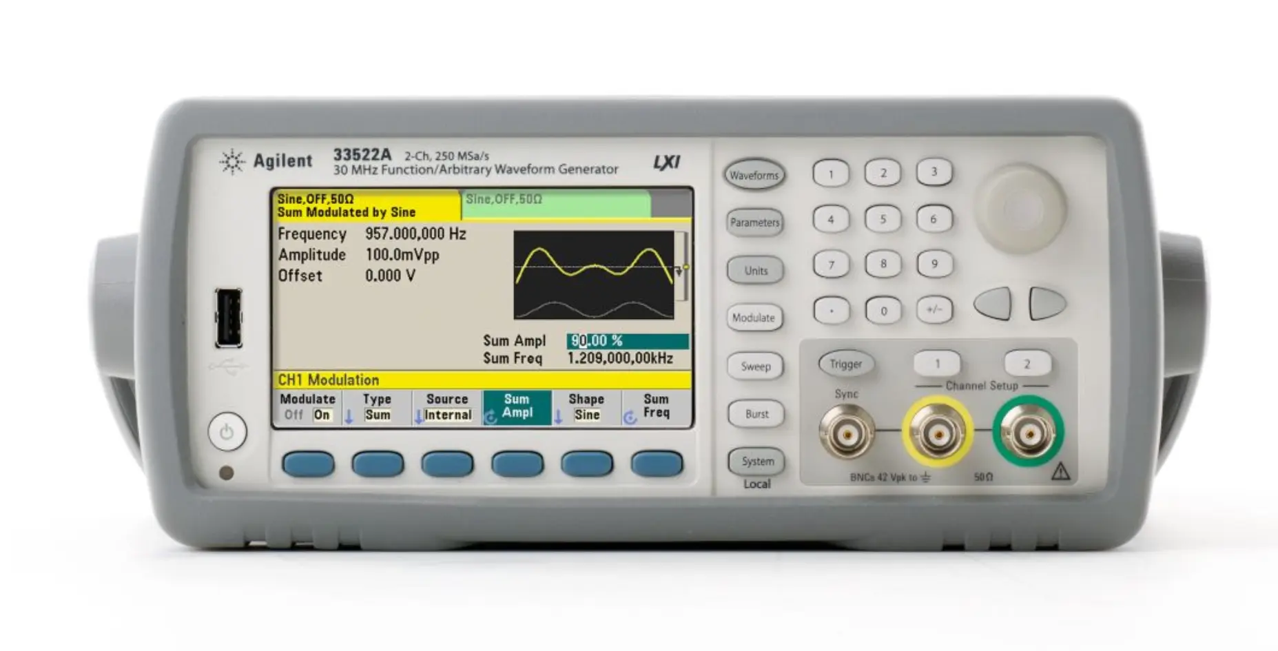 Generador de Forma de Onda Keysight 33522A de Doble Canal