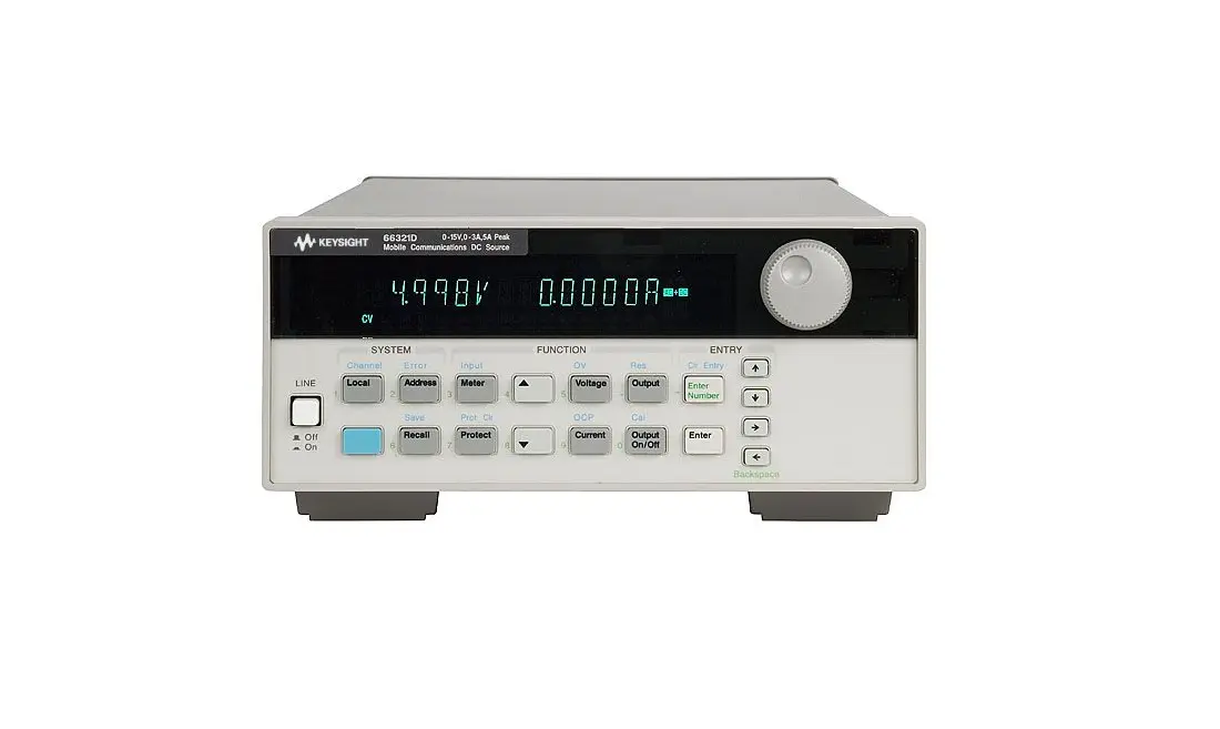 Fuente de CC de Comunicaciones Móviles Keysight 66321D con DVM