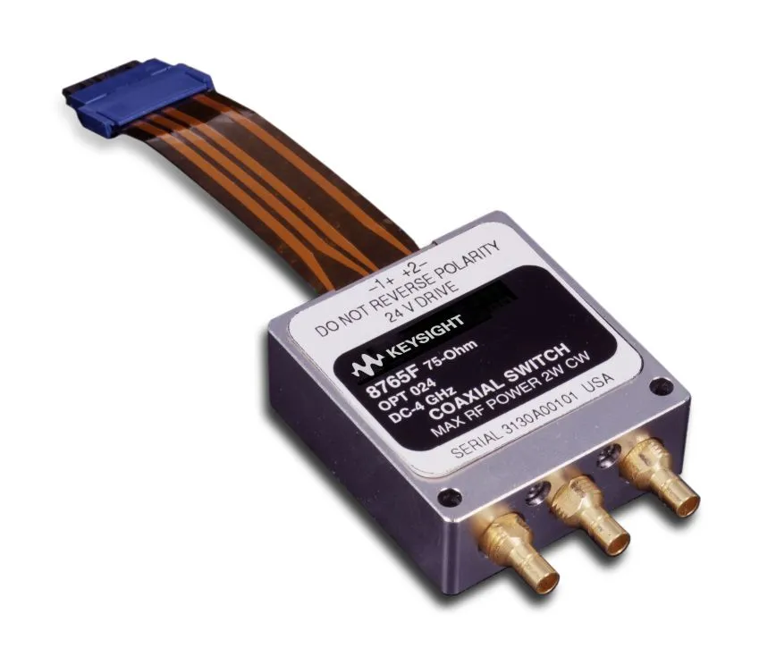 Keysight 8765F Interruptor de RF Coaxial de 75 Ohmios
