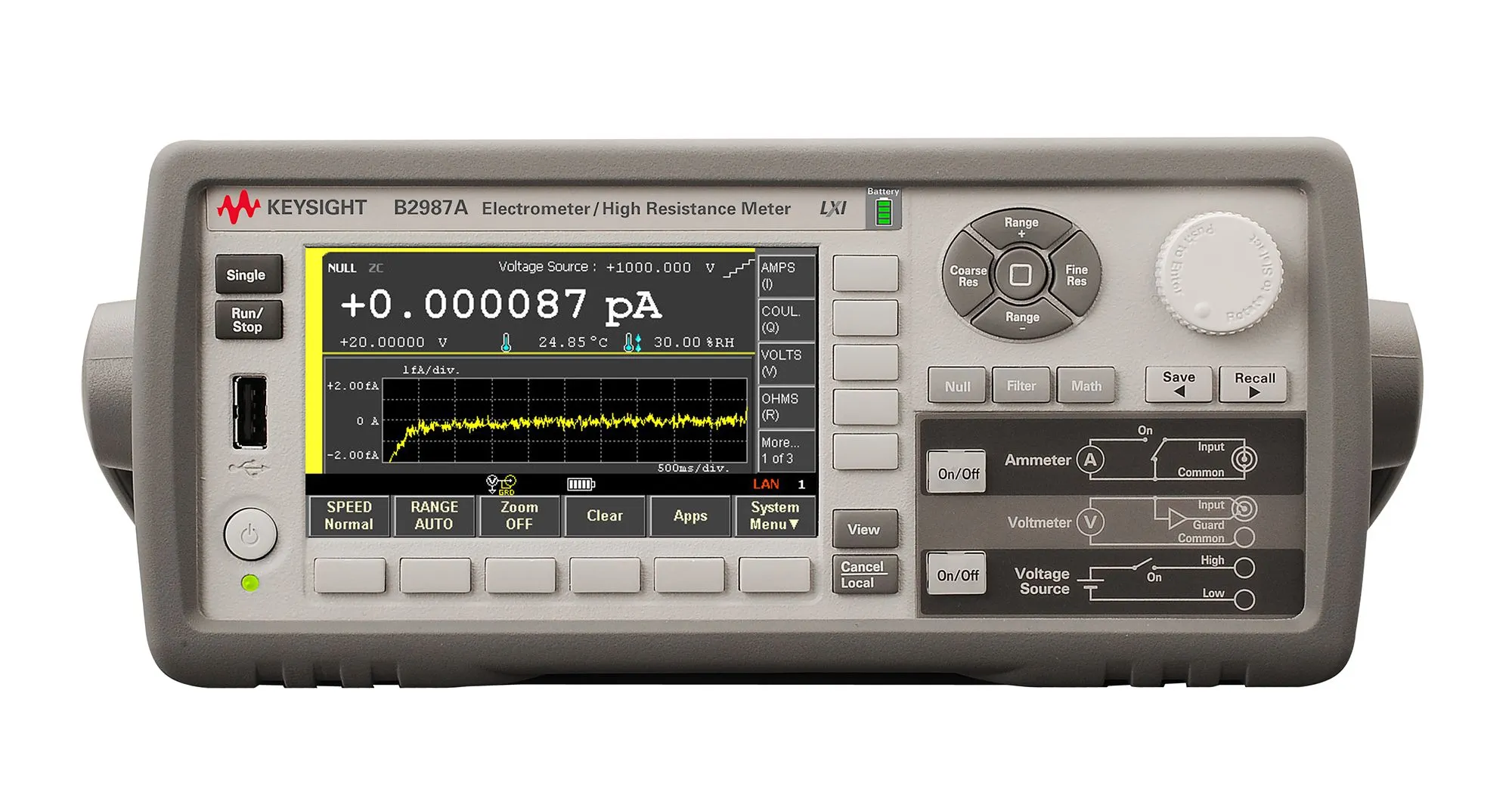 Keysight B2987A Electrómetro/Medidor de resistencia alta