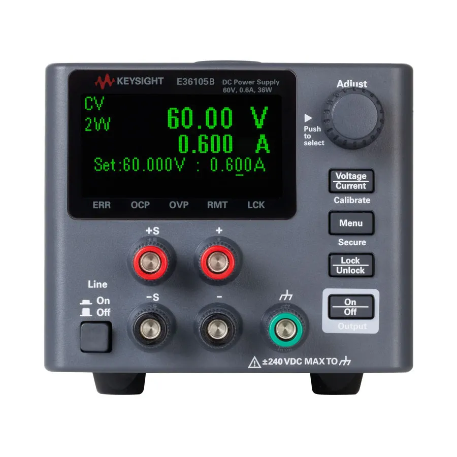 Fuente de alimentación DC de salida única Keysight E36105B