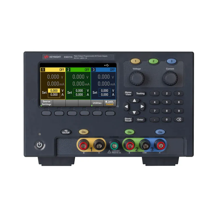 Fuente de Alimentación de DC de Triple Salida Keysight E36311A/0E3