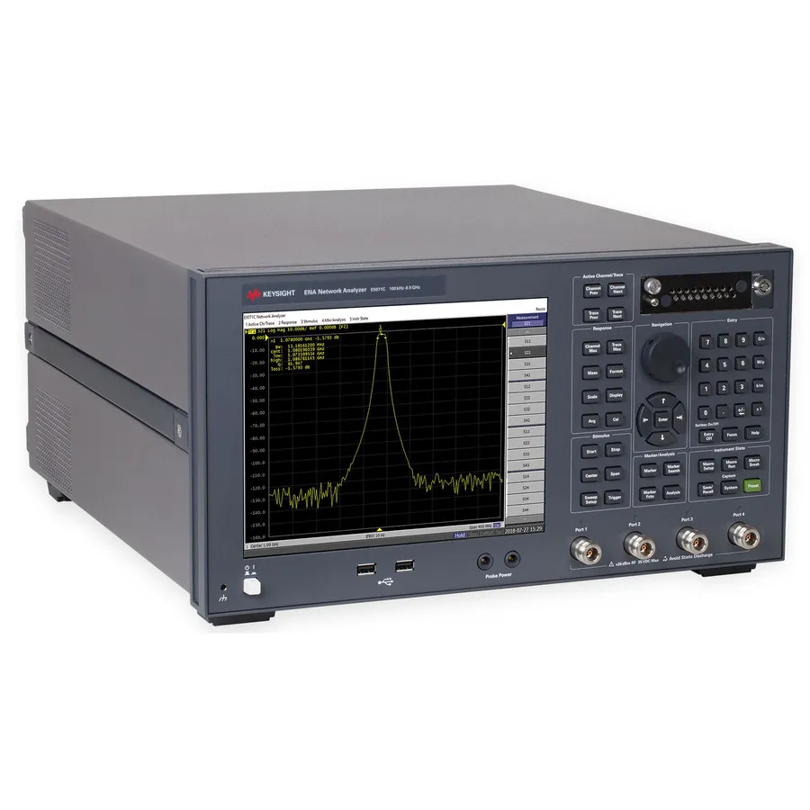 Analizador de Redes Vectoriales Keysight E5071C ENA (4 Puertos, Dominio de Tiempo, Alta Estabilidad)