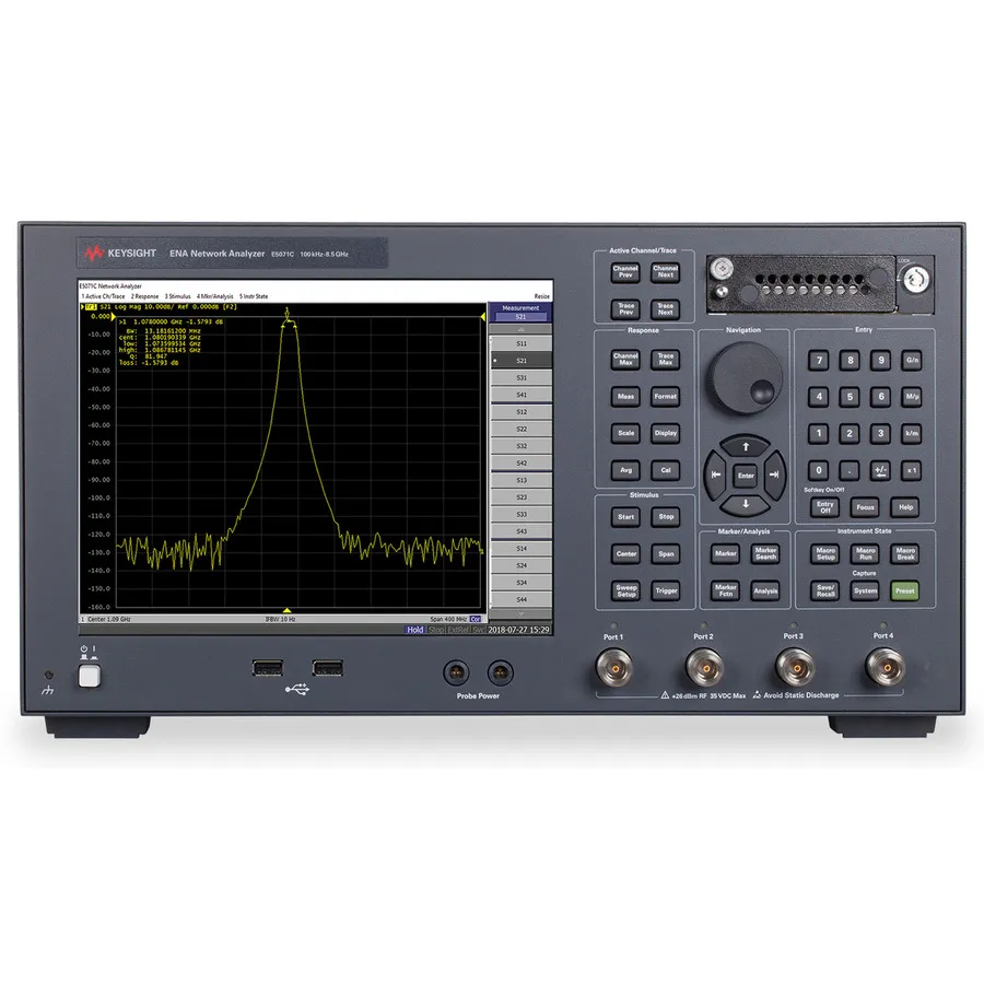 Analizador de Redes Vectoriales Keysight E5071C/019/480/UNQ
