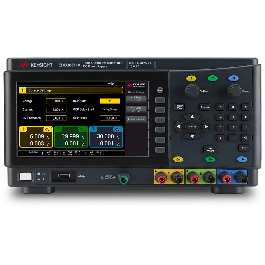 Fuente de Alimentación DC de Triple Salida Keysight EDU36311A