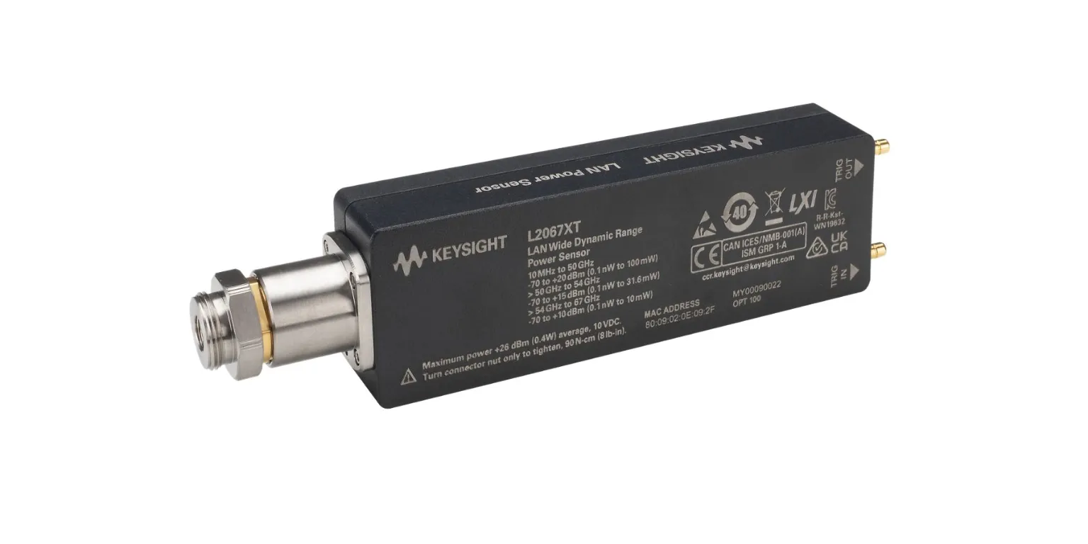 Sensor de potencia Keysight L2067XT de rango dinámico amplio, pico y promedio