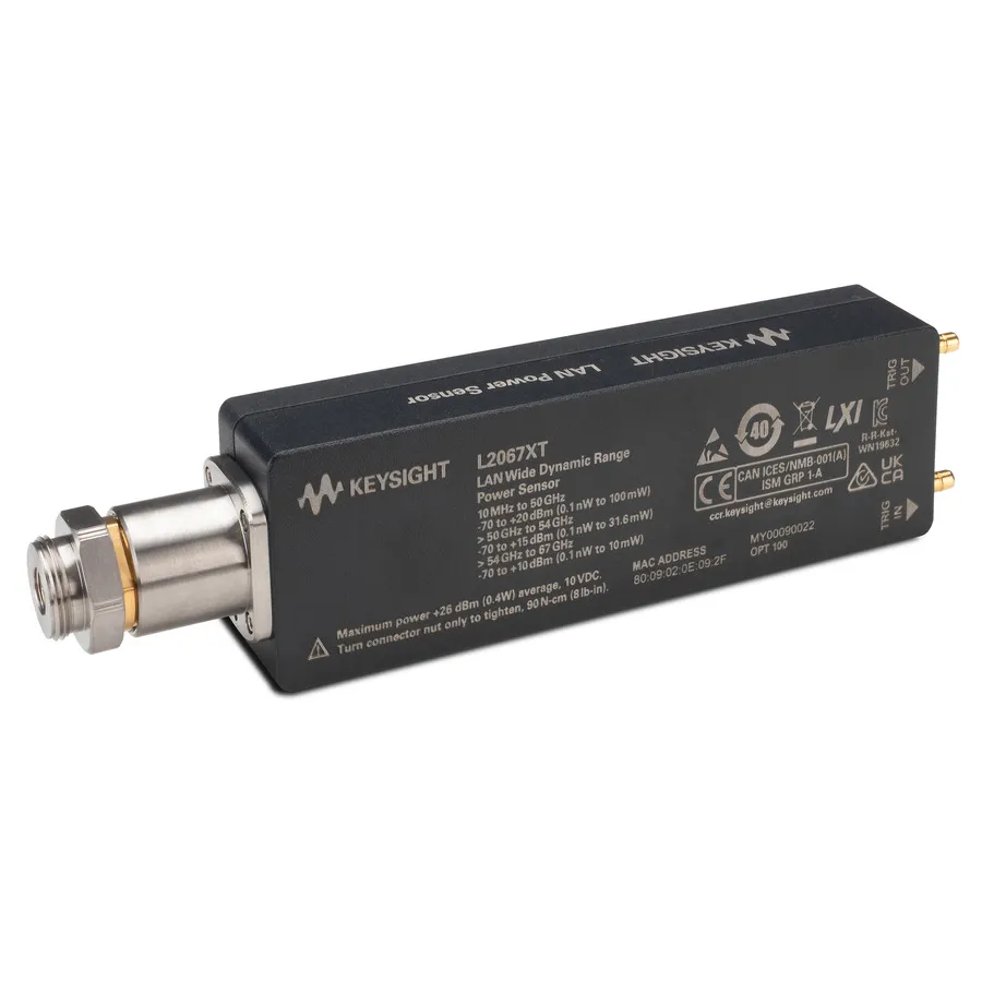 Sensor de potencia Keysight L2067XT/100/U2037A con cumplimiento de vacío térmico