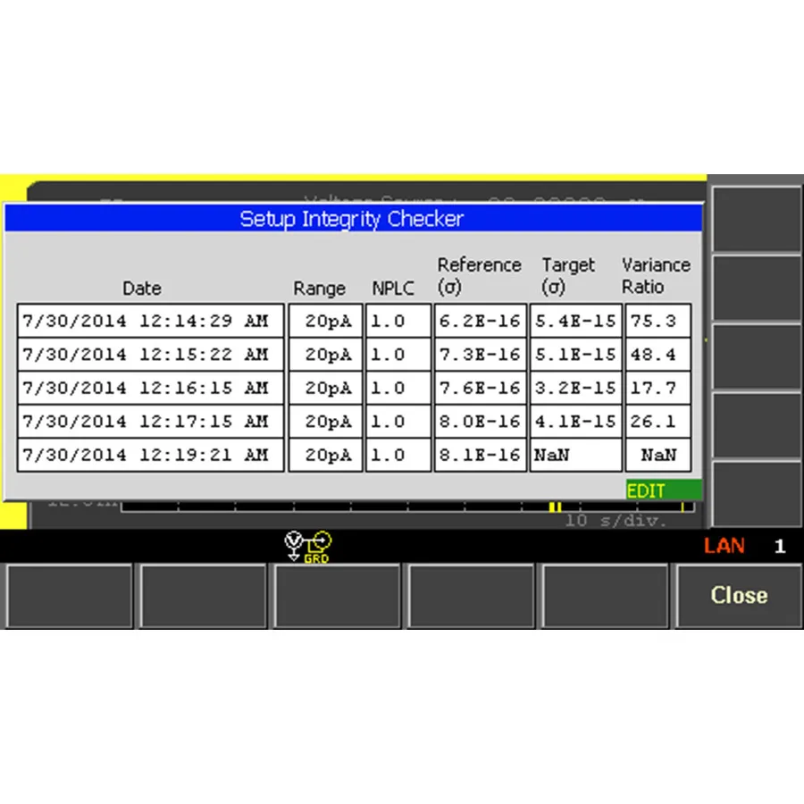 Verificador de integridad de configuración Keysight N1420A