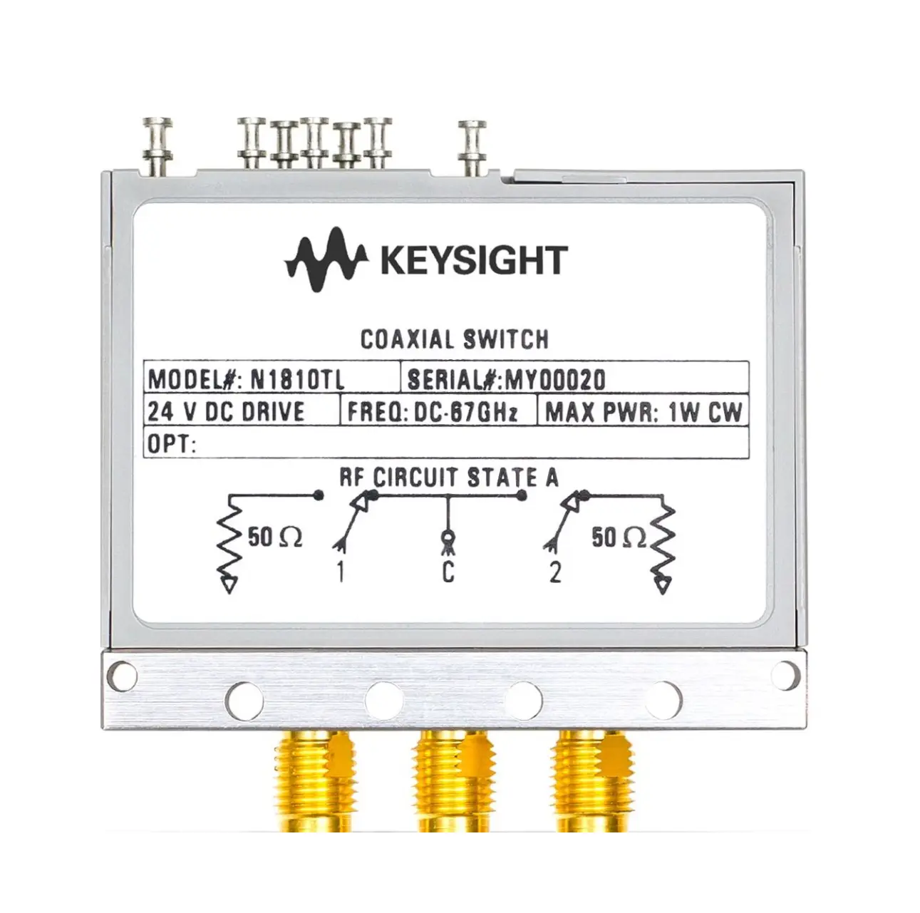 Interruptor Coaxial Keysight N1811TL