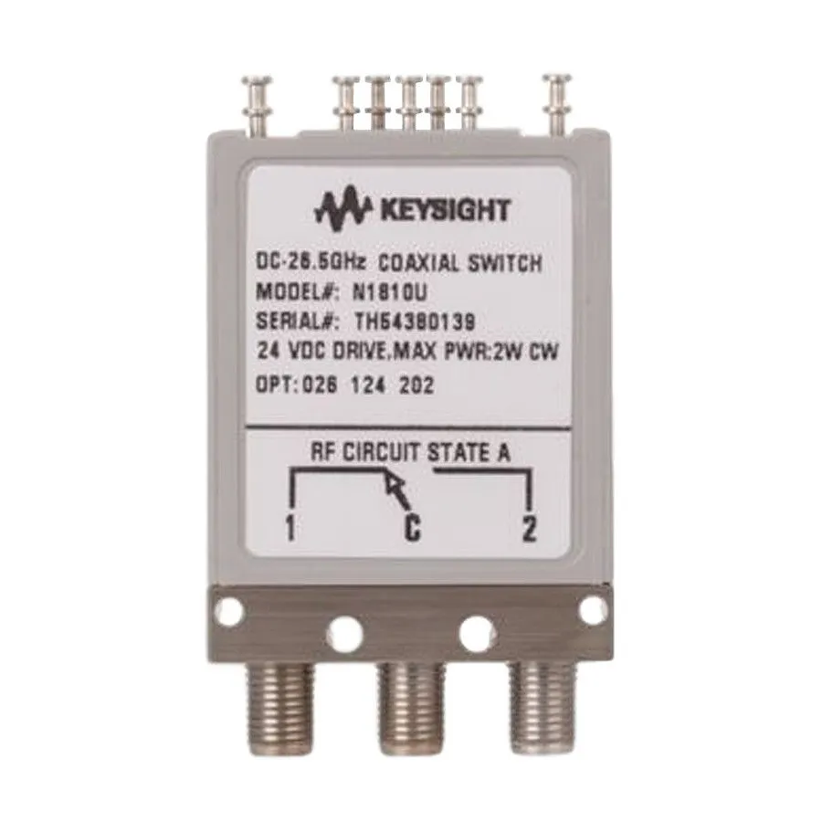 Keysight N1812UL/026/124/201/401 Coaxial Switch