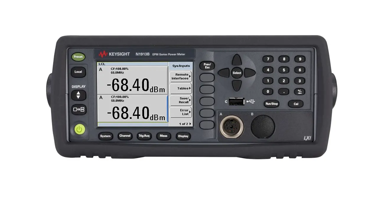 Medidor de Potencia de Un Canal Keysight N1913B