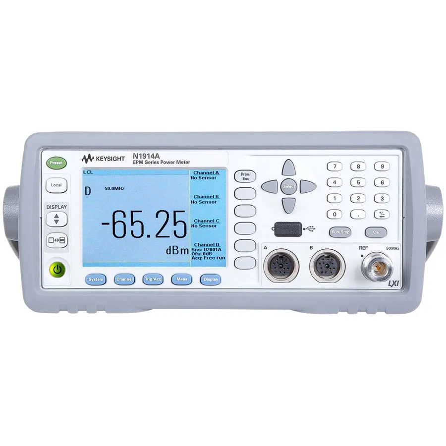 Medidor de Potencia de Dos Canales Keysight N1914A/101