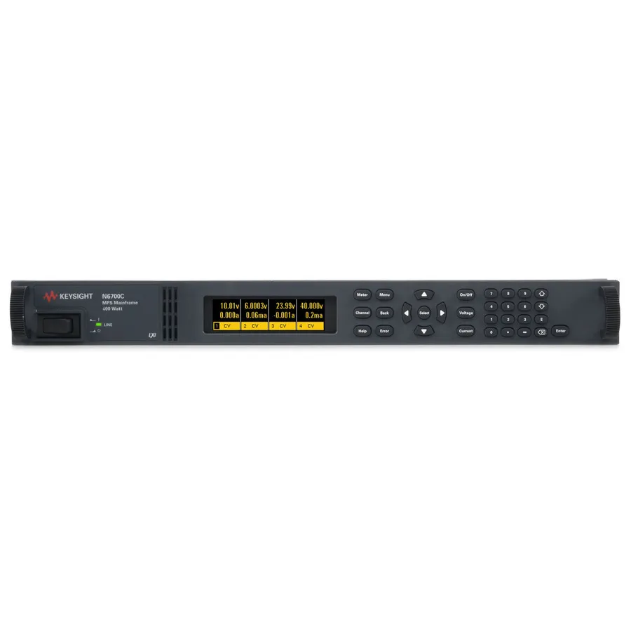 Chasis Principal del Sistema de Energía Modular Keysight N6700C con Montaje en Bastidor