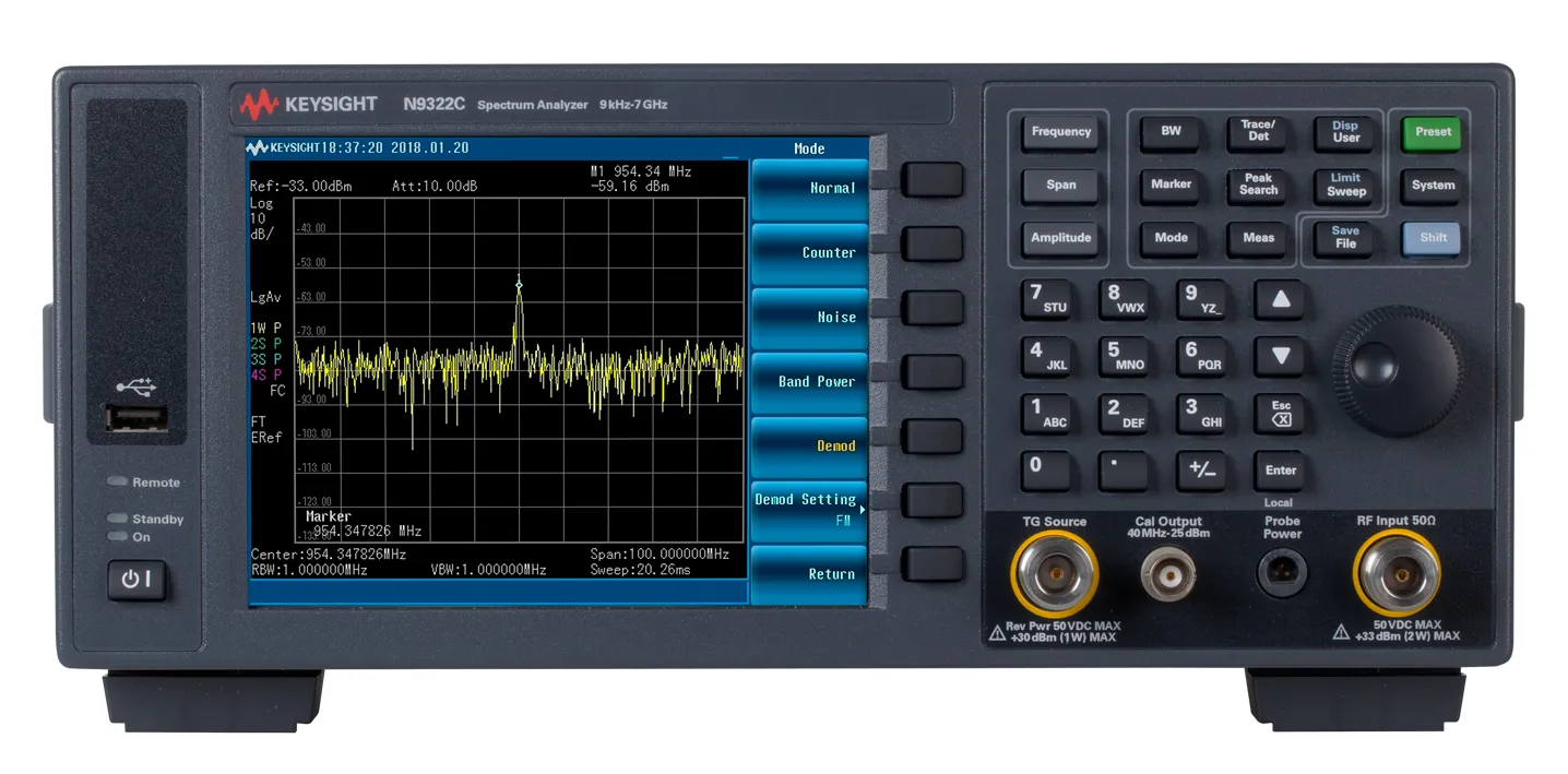 Analizador de espectro básico Keysight N9322C