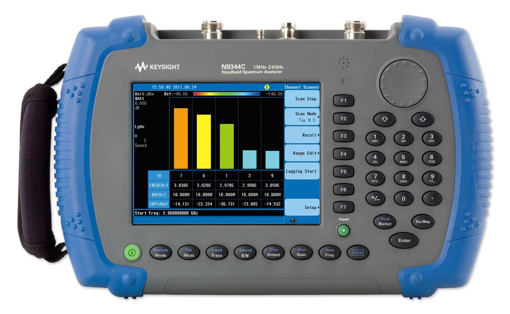 Analizador de Espectro Portátil Keysight N9344C