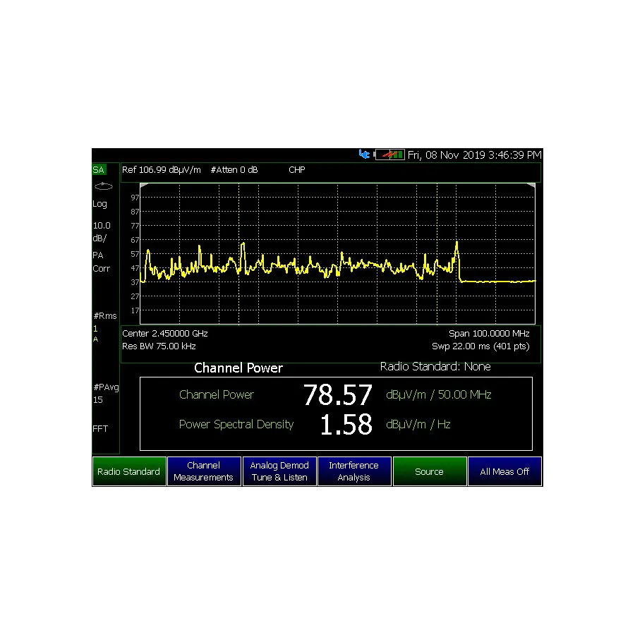 Keysight N9912CU/358 Opción de Mediciones de CEM