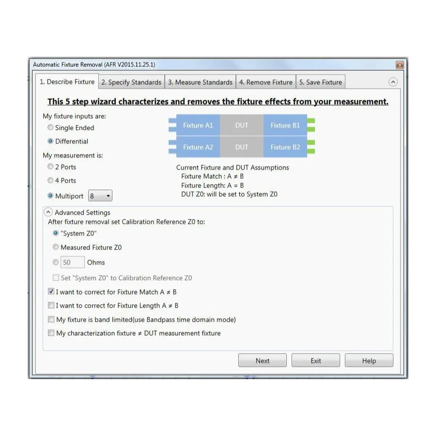 Software de Extracción de Fixture Automática Keysight S97007B/R-A4C-001-L