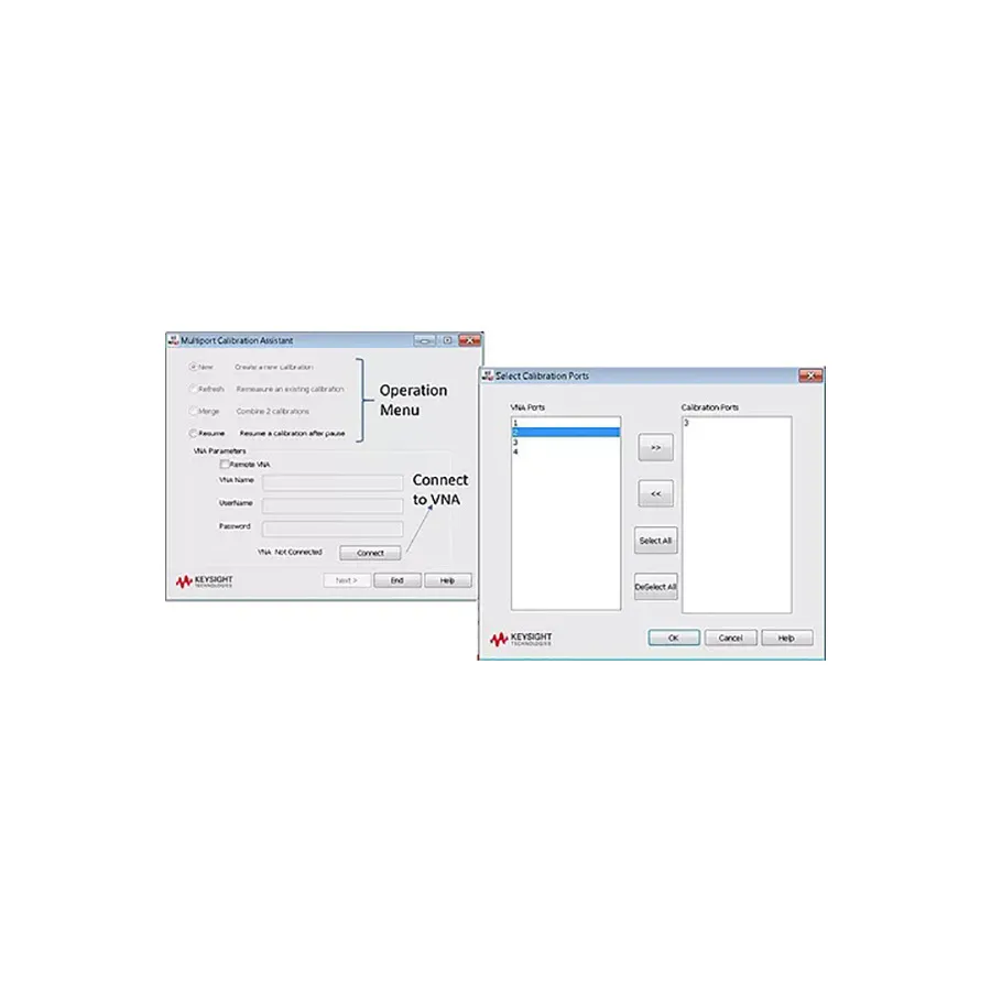 Opción asistente de calibración multipuerto Keysight S97552B