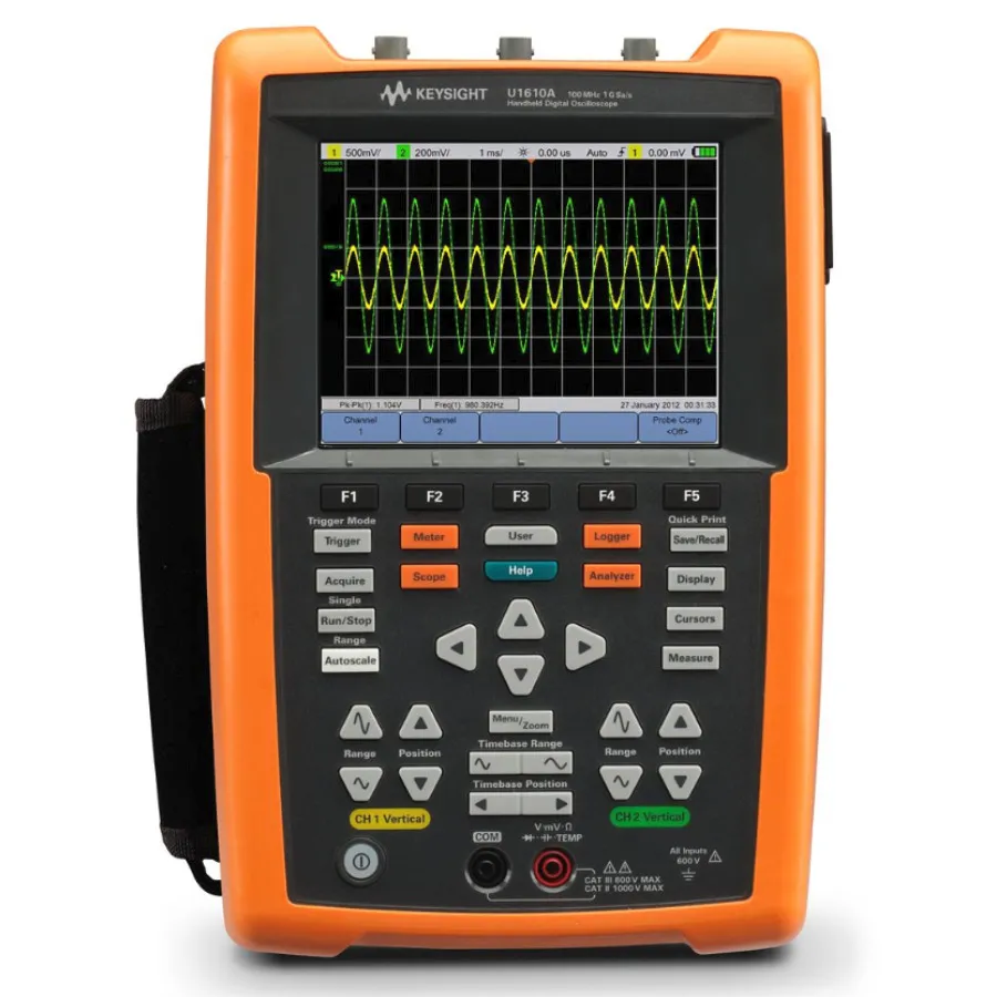 Osciloscopio Portátil Keysight U1610A de 100 MHz, 2 Canales