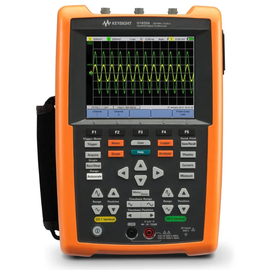 Osciloscopio Portátil Keysight U1620A de 200 MHz, 2 Canales