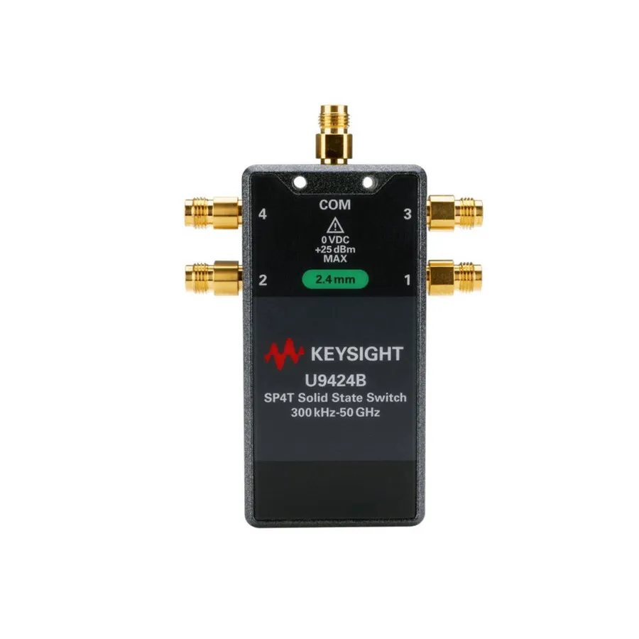 Keysight U9424B/001/101 Conmutador FET de Estado Sólido, SP4T, 300 kHz-50 GHz