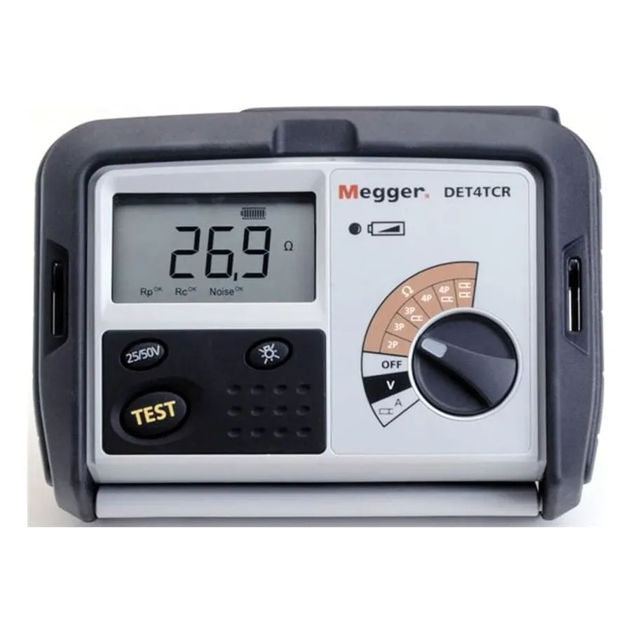 Megger DET4TC2 + ETK50C Probador de Resistencia de Tierra