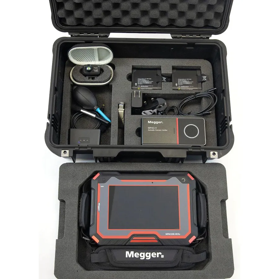 Cámara de Imagen Acústica Kit Megger MPAC208 Pro