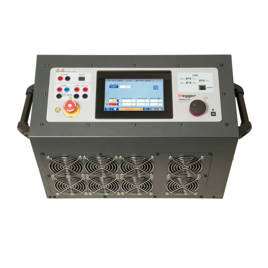 Sistema de Prueba de Descarga de Batería Megger Torkel910