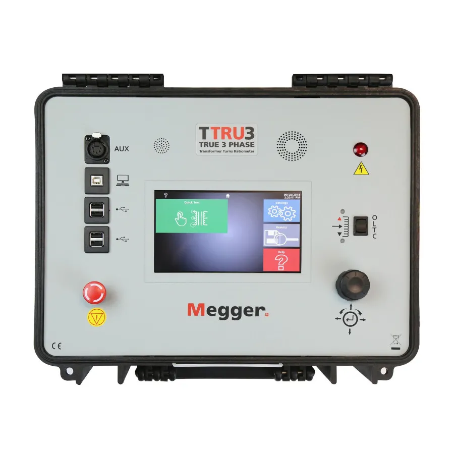 Ratiometro de Vueltas de Transformador Trifásico Megger TTRU3-Basic