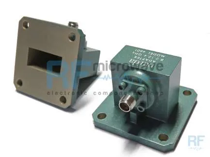Adaptador de guía de ondas a coaxial de banda Ka Narda V4607