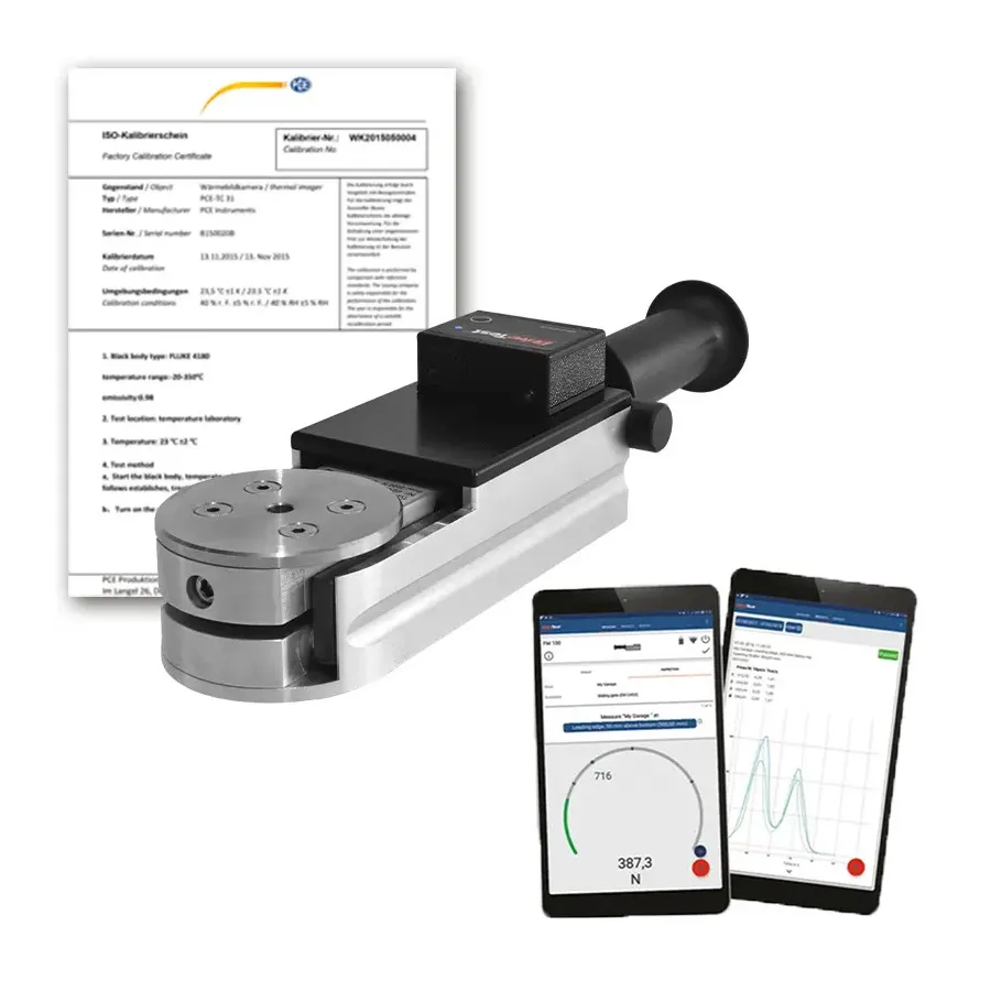 Dispositivo de Medición de Fuerza de Cierre PCE Instruments FM100BT-SY-500-2000