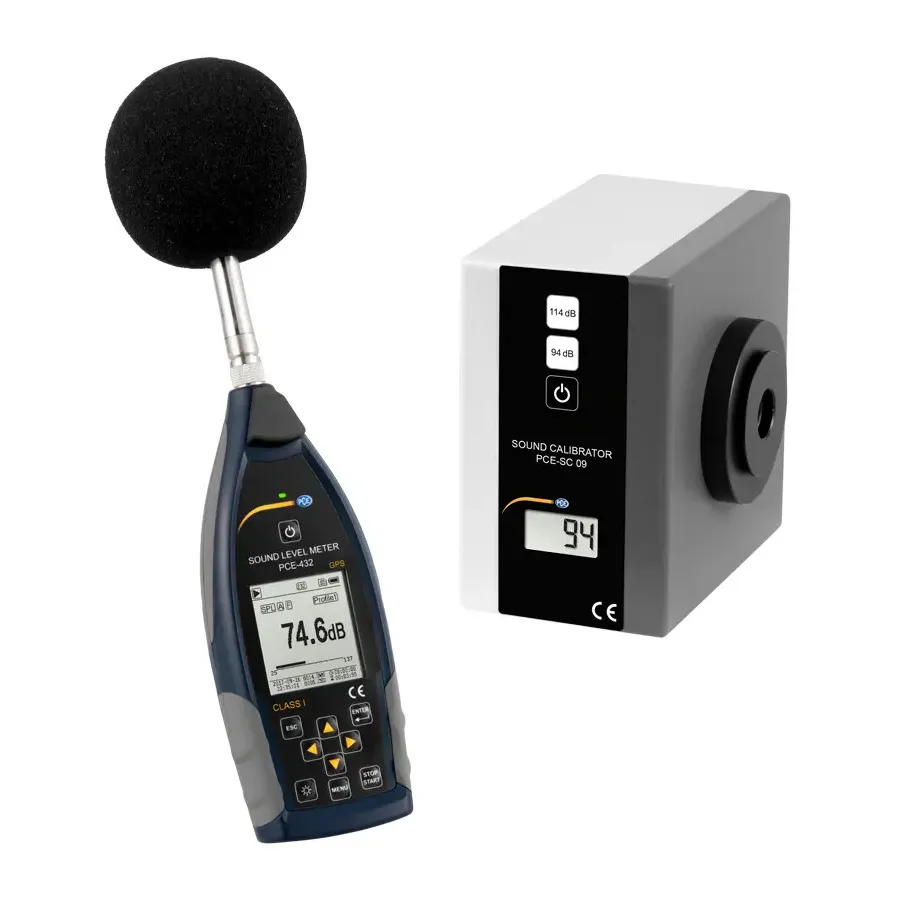 PCE Instruments PCE-432-SC 09 Kit de Medidor de Nivel de Sonido