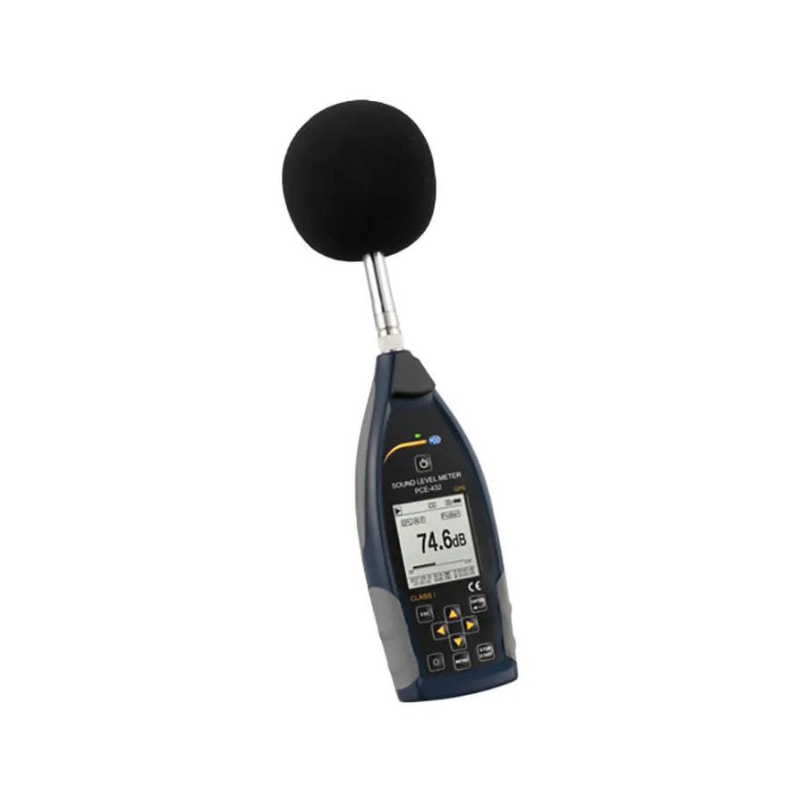 PCE Instruments PCE-432 Medidor de Nivel de Sonido con Registro de Datos y GPS
