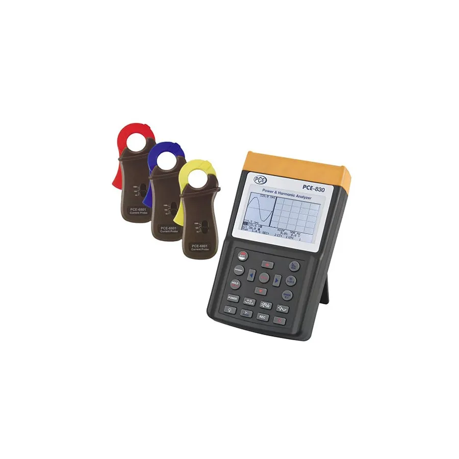 PCE Instruments PCE-830-1 Medidor de Potencia Trifásico con Registro de Datos