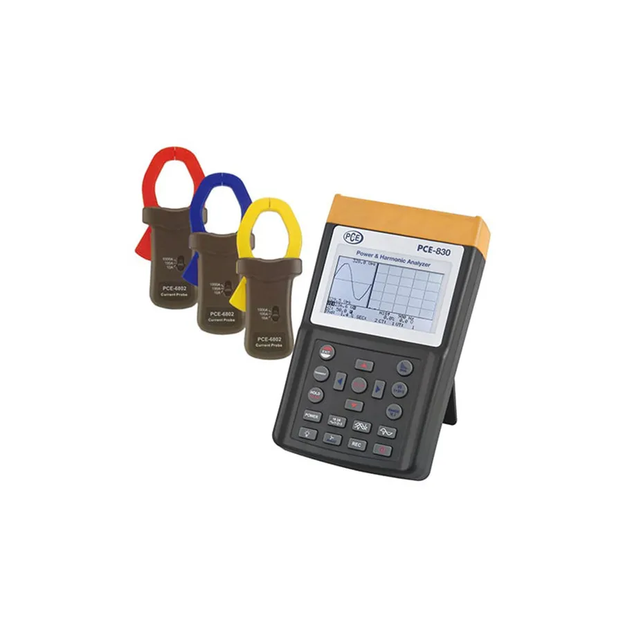 Medidor de potencia trifásico con registro de datos PCE Instruments PCE-830-2