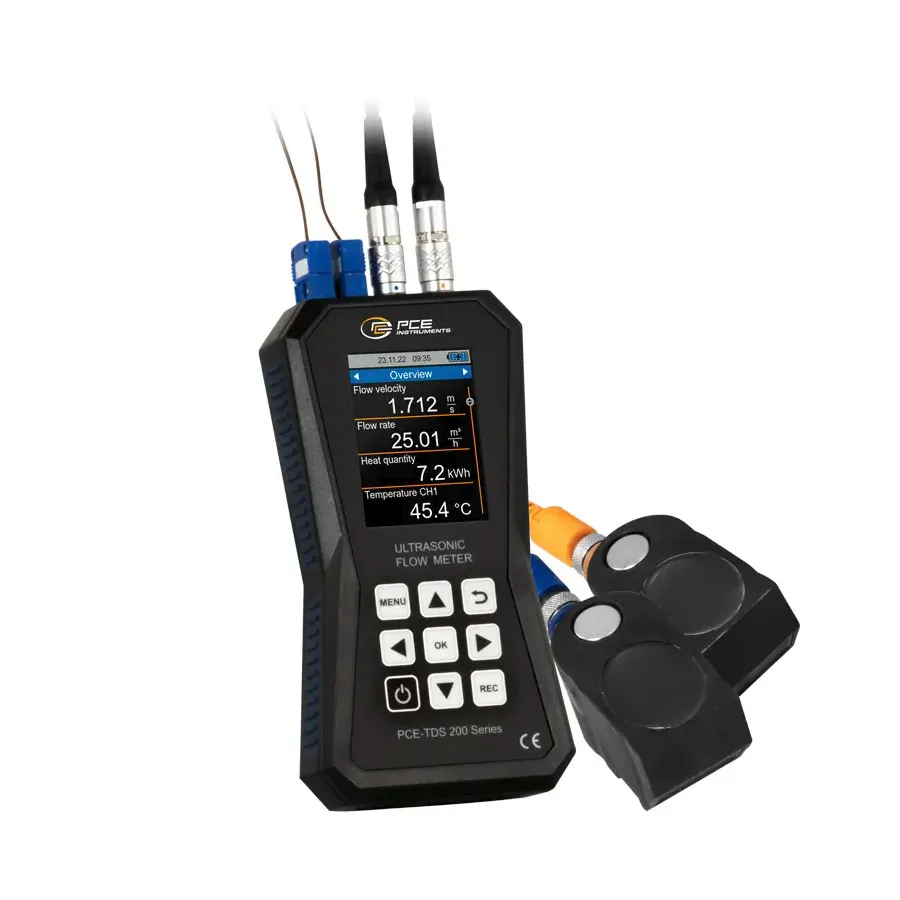 PCE Instruments PCE-TDS 200+ M Medidor de Flujo Ultrasónico