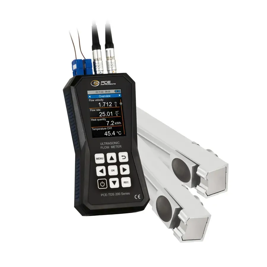 Medidor de flujo ultrasónico PCE Instruments PCE-TDS 200+ MR