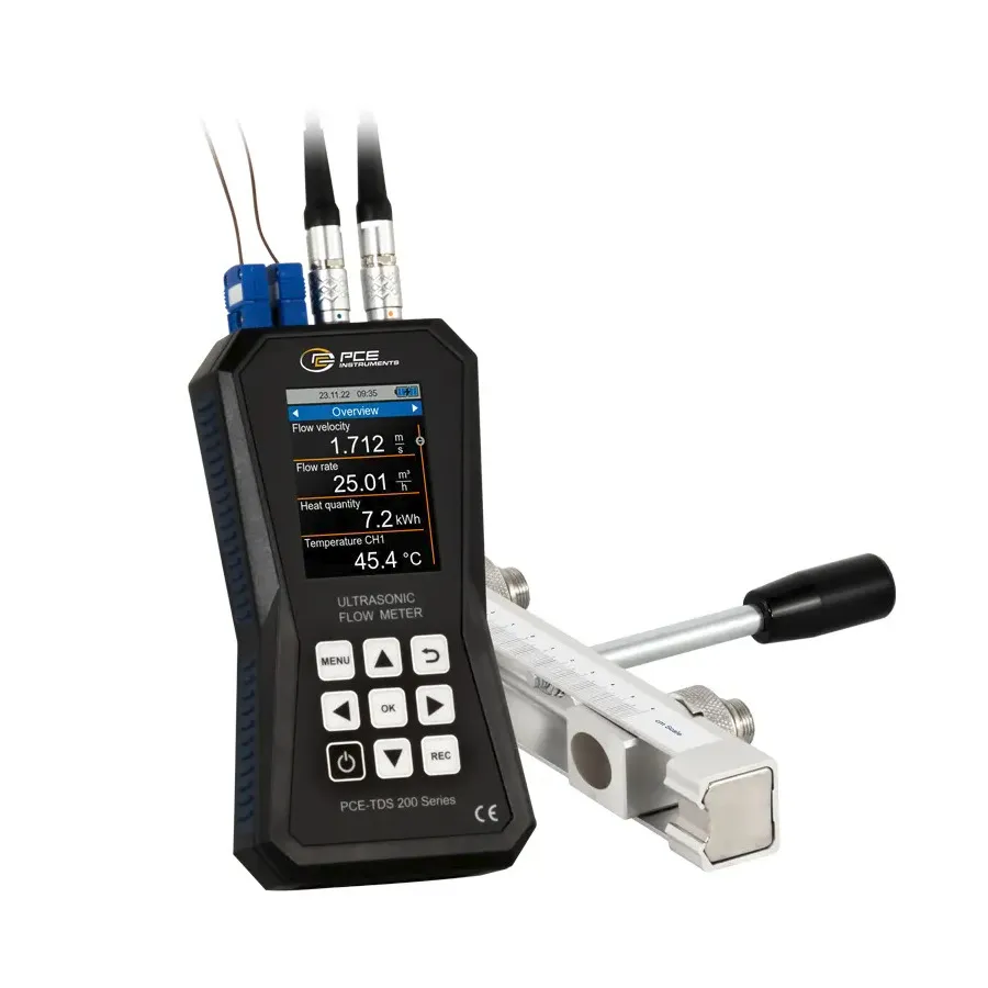 Medidor de flujo ultrasónico PCE Instruments PCE-TDS 200+ SR