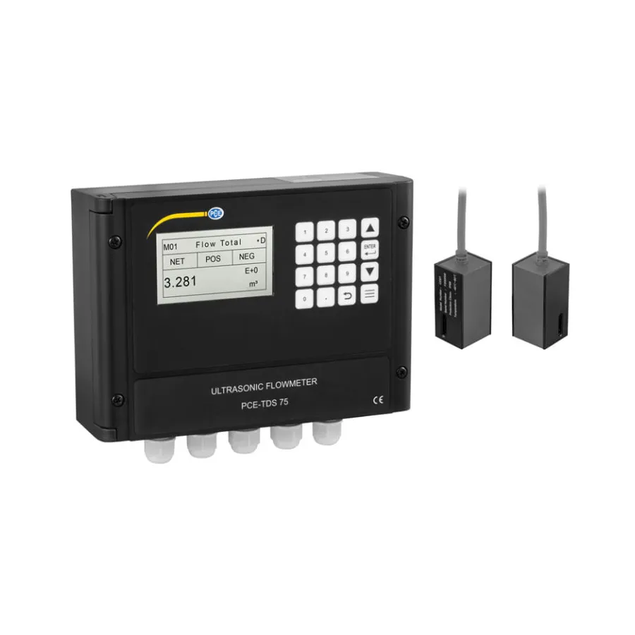 Medidor de flujo ultrasónico PCE Instruments PCE-TDS 75