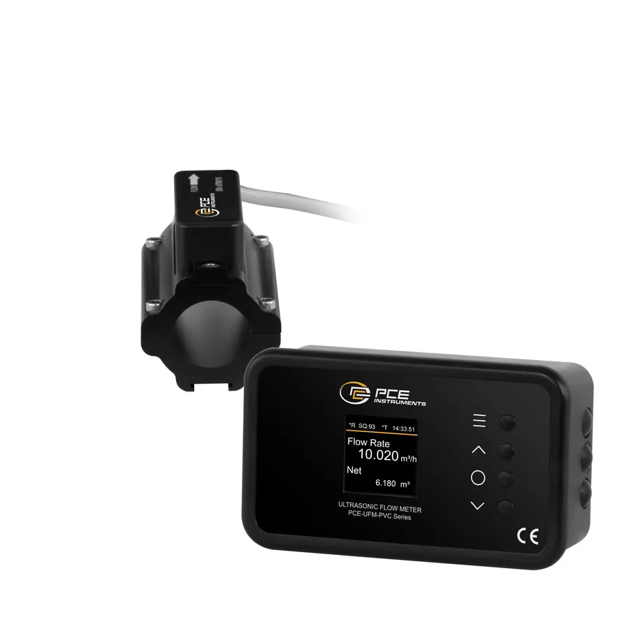 PCE Instruments PCE-UFM 20PVC Medidor de flujo ultrasónico tipo pinza