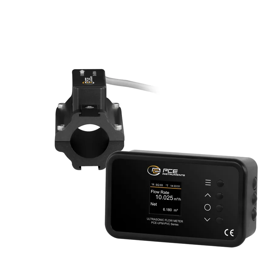 PCE Instruments PCE-UFM 25PVC Medidor de flujo ultrasónico tipo pinza