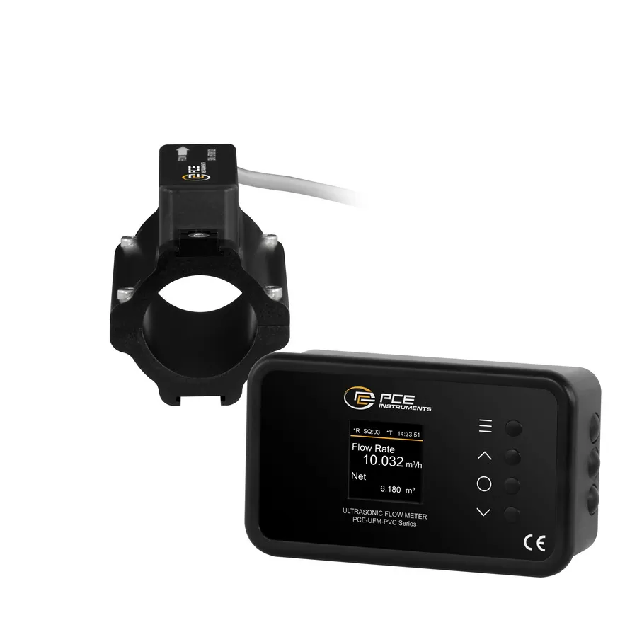 PCE Instruments PCE-UFM 32PVC Medidor de flujo ultrasónico tipo pinza