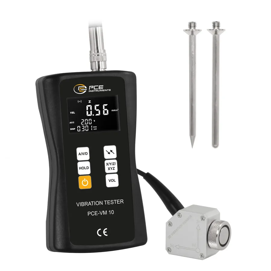 PCE Instruments PCE-VM 10 Grabador de Vibraciones