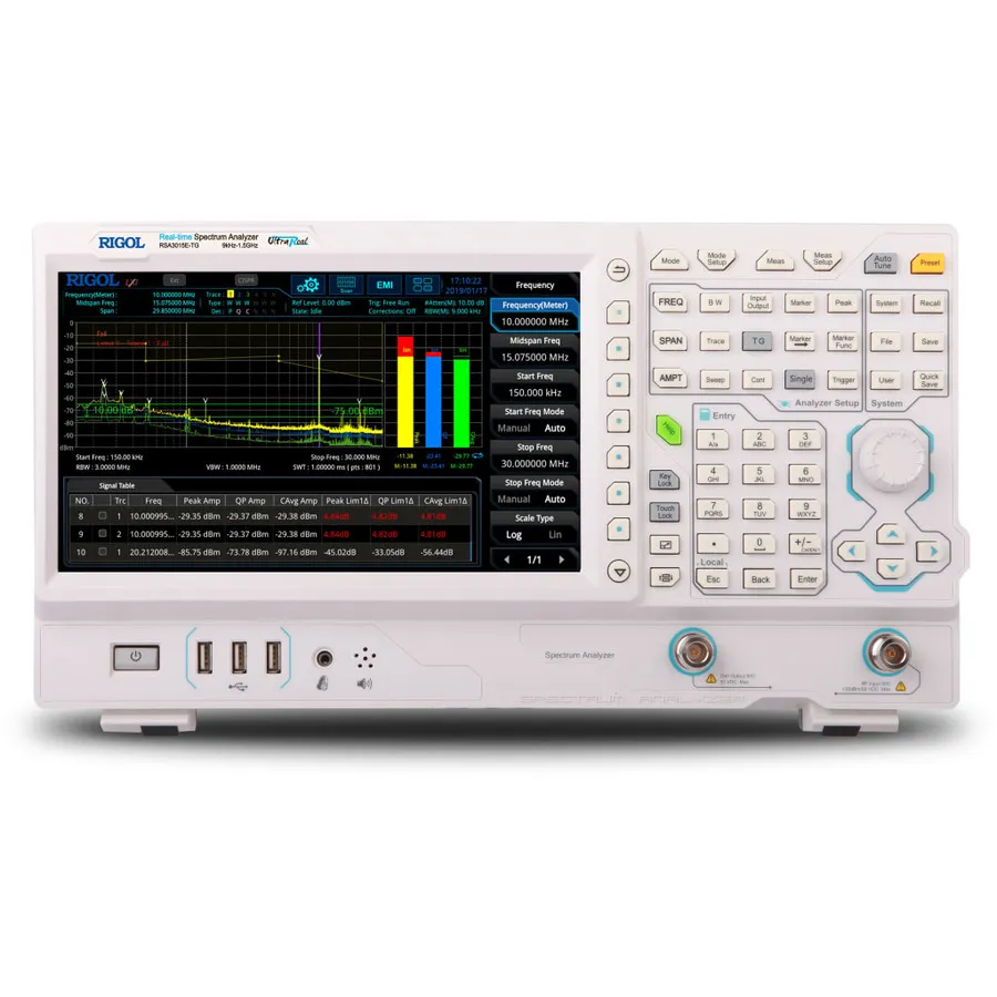 RIGOL RSA3015E-TG Analizador de Espectro en Tiempo Real con Generador de Seguimiento