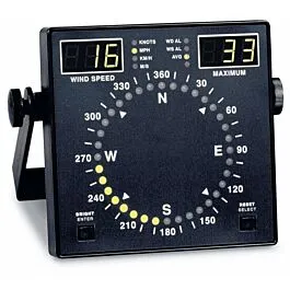 Indicador de seguimiento de viento R.M. Young EW-99536-17 con alarmas