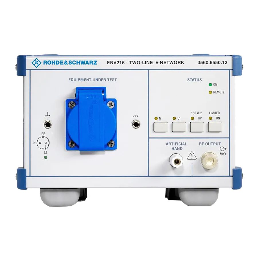 Red de Estabilización de Impedancia Rohde & Schwarz ENV216