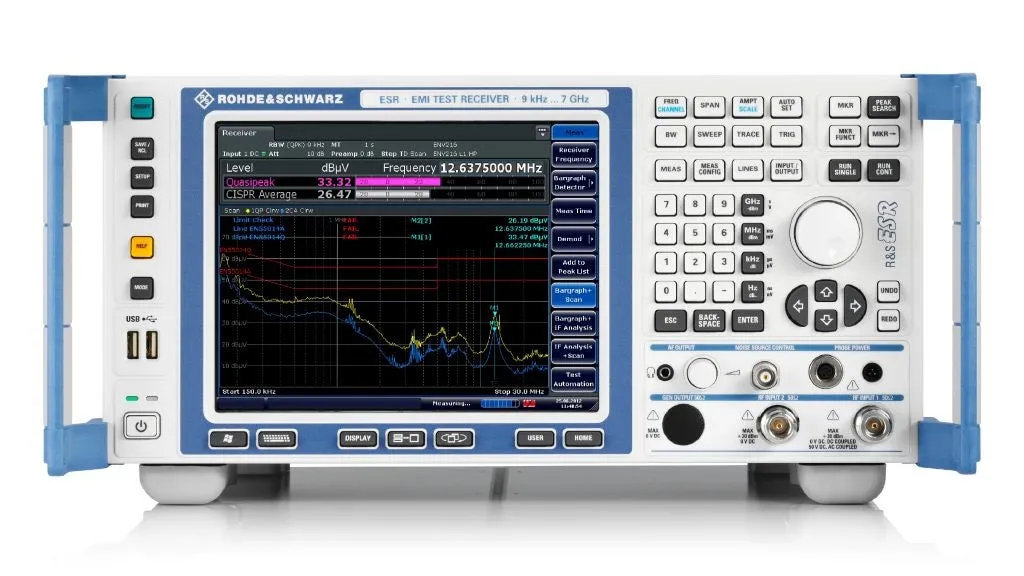 Receptor de prueba EMI Rohde & Schwarz ESR7