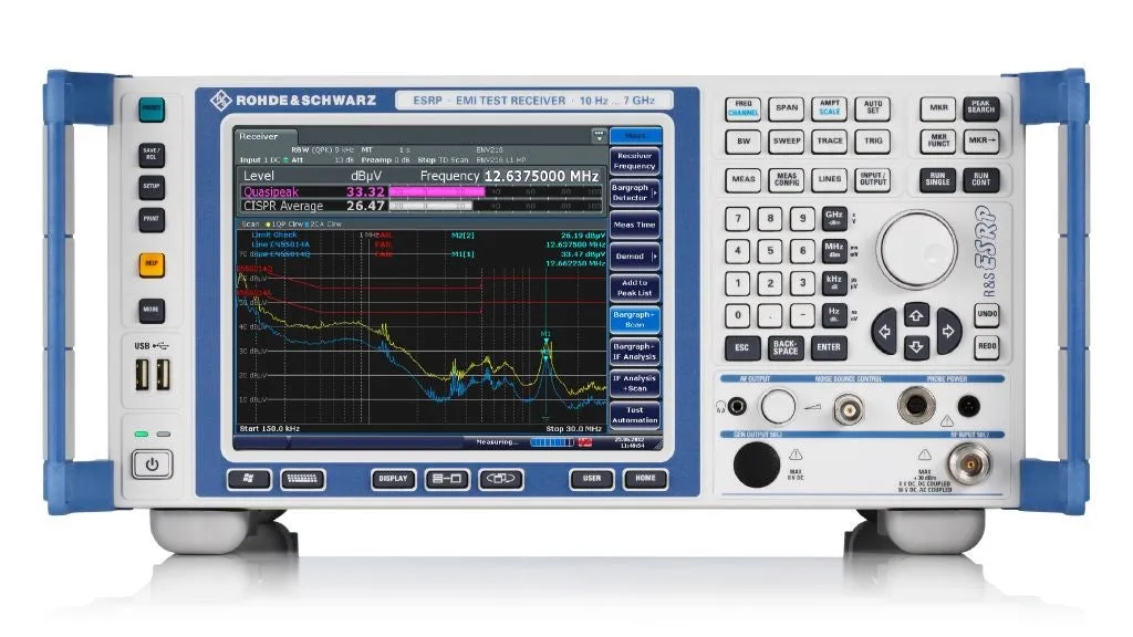 Rohde & Schwarz ESRP7 Receptor de Prueba EMI